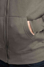 Herren Sweatjacke mit Seitentaschen in Anthrazit