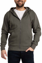 Herren Sweatjacke mit Kapuze und Seitentaschen in Anthrazit