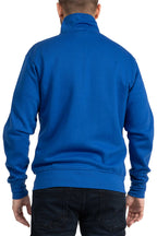 Herren Sweatjacke mit durchgehendem Reißverschluss in Blau