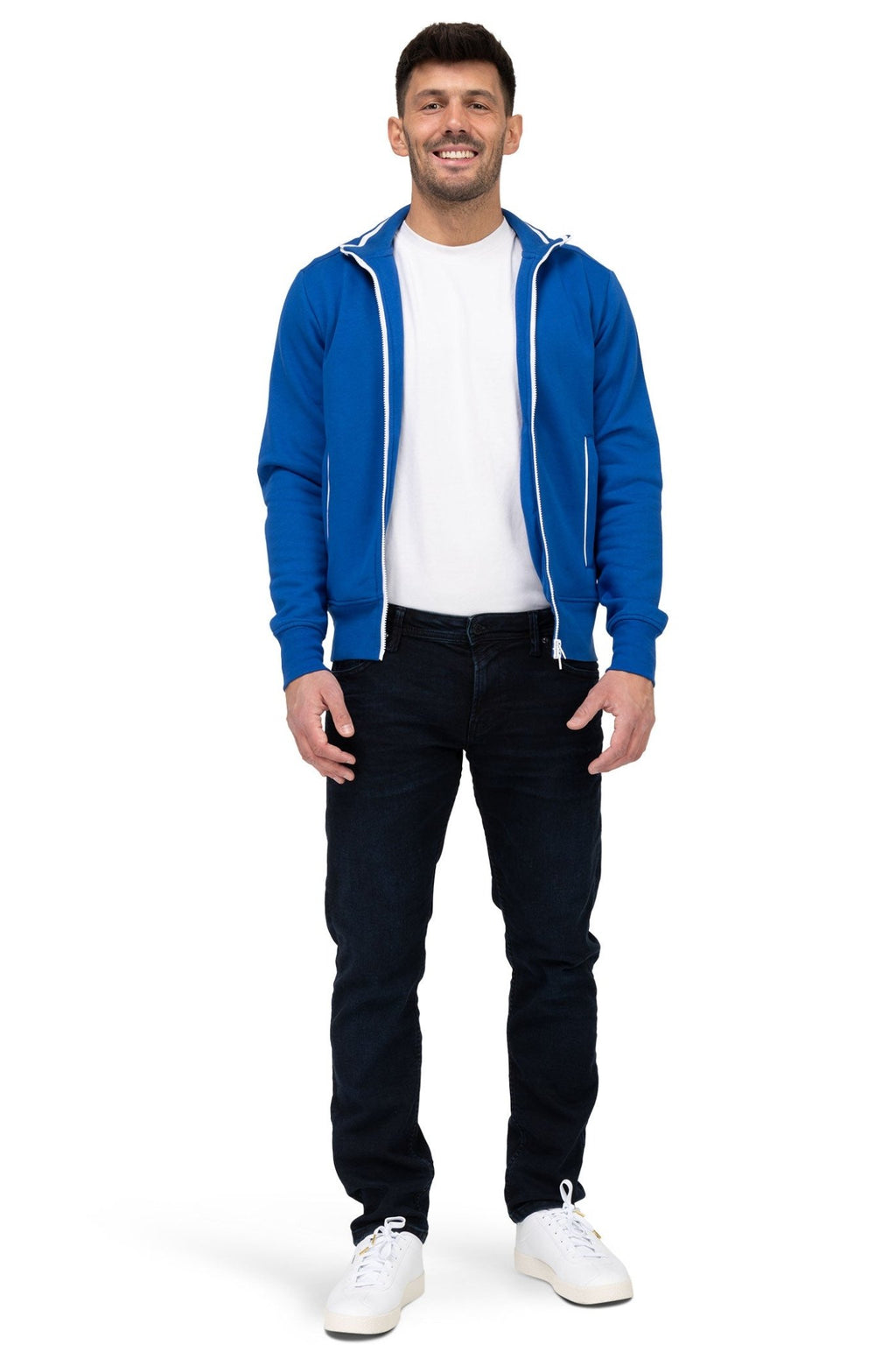 Herren Sweatjacke für sportliche Männer und Jungen in Blau