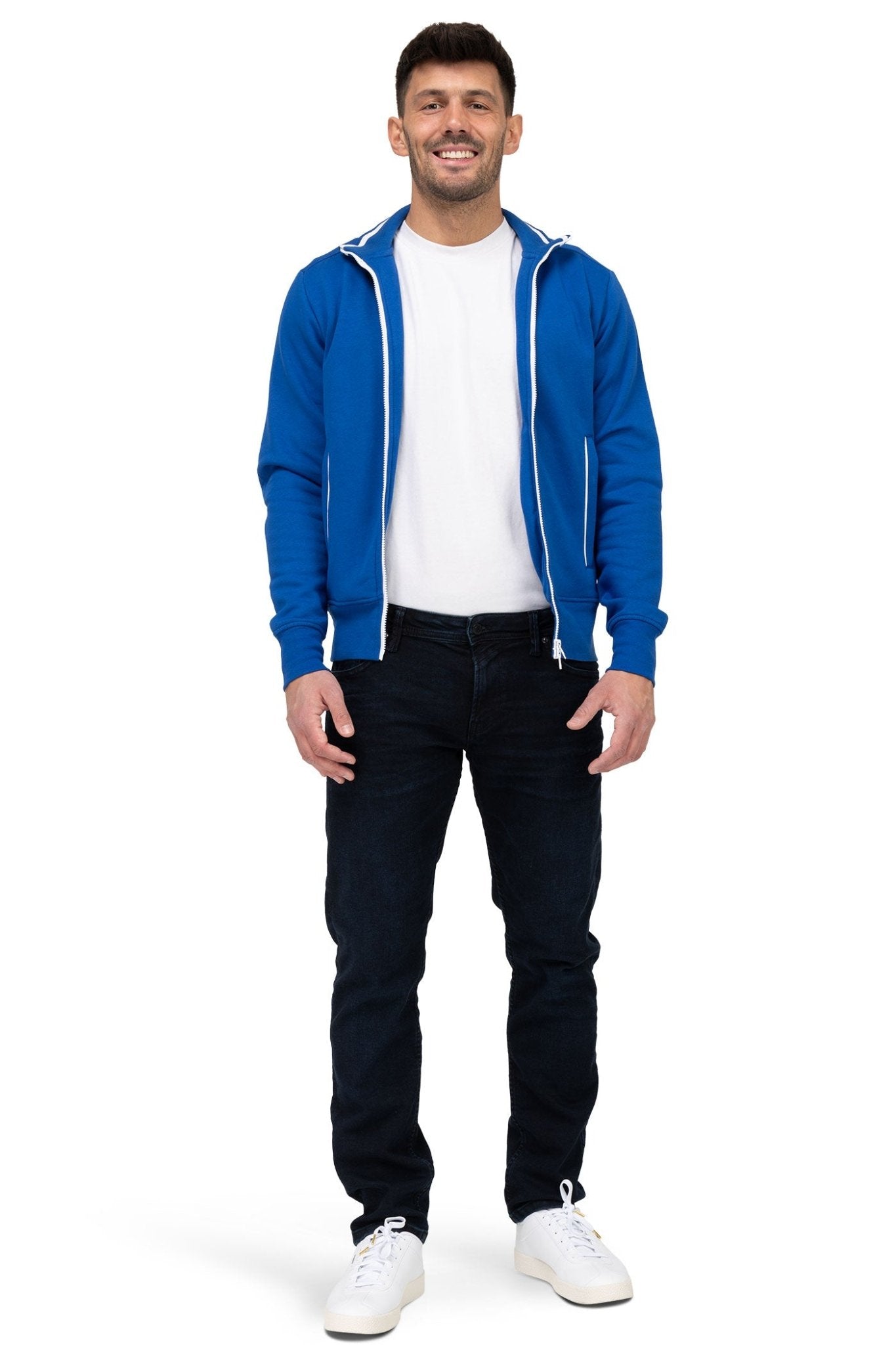 Herren Sweatjacke für sportliche Männer und Jungen in Blau