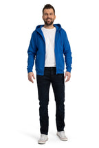 hochwertige Sweatjacke in großen Größen in Blau
