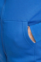 Herren Sweatjacke mit Seitentaschen in Blau