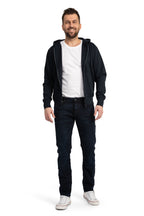 hochwertige Sweatjacke in großen Größen in Dunkelblau