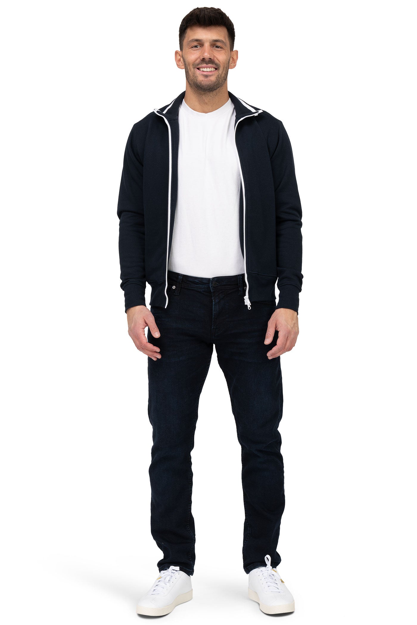 Herren Sweatjacke für sportliche Männer und Jungen in Dunkelblau