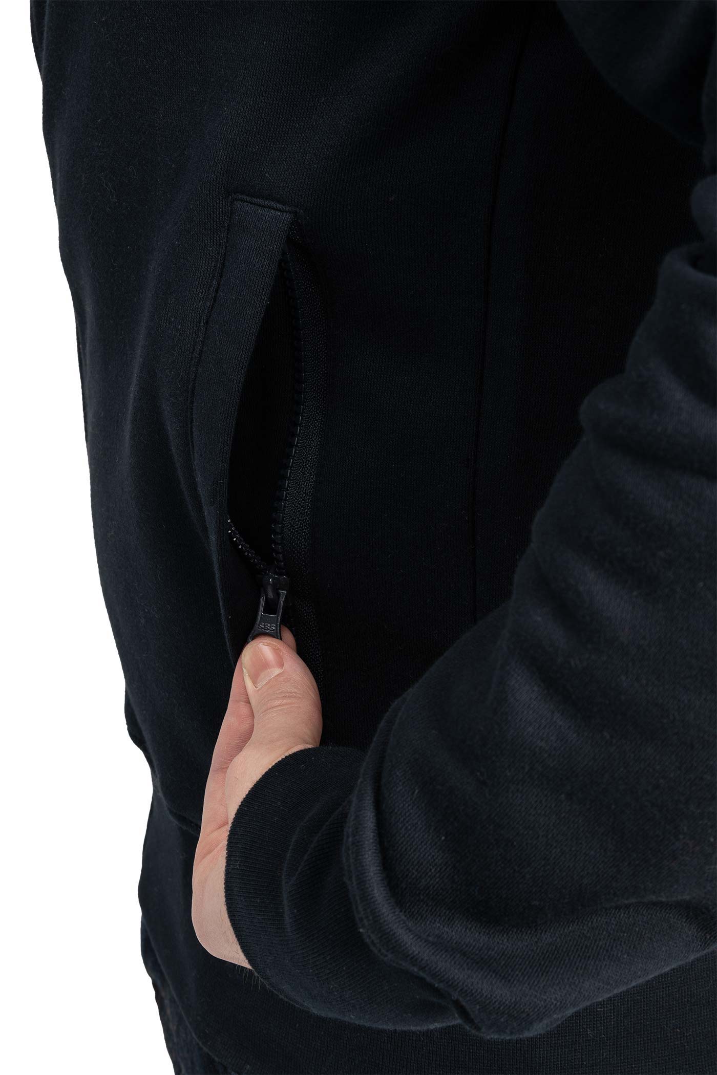 Herren Jacke mit Reißverschlusstaschen in Dunkelblau