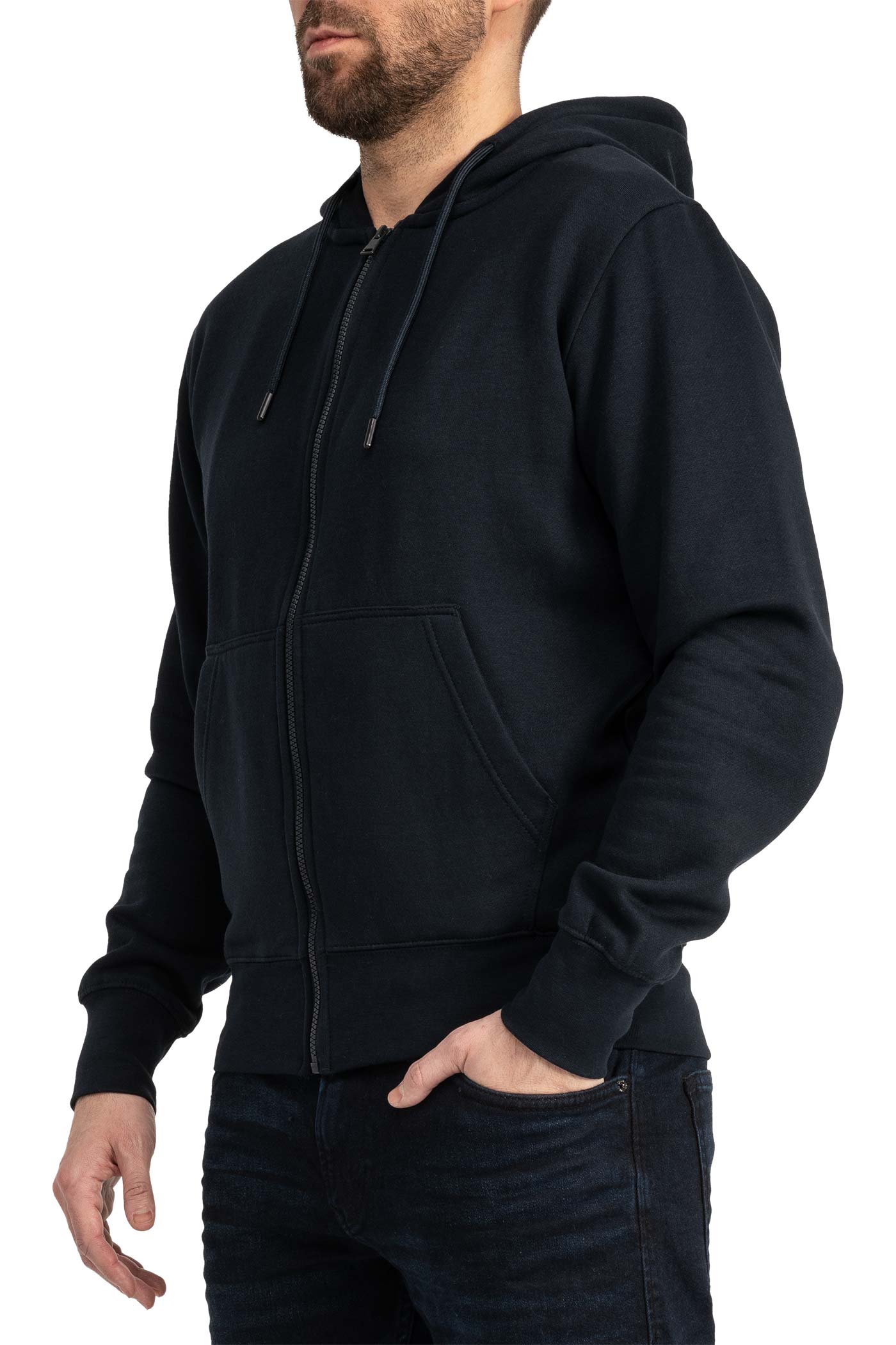 günstige Sweatjacke für Männer in Dunkelblau