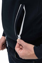Herren Jacke sportliche für Männer mit Seitentaschen in Dunkelblau