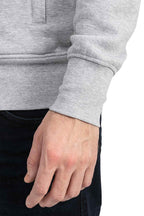 Herren Sweatjacke mit elastischen Ärmelbündchen und Taille in Grau