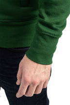 Herren Sweatjacke mit elastischen Ärmelbündchen und Taille in Grün