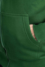Herren Sweatjacke mit Seitentaschen in Grün