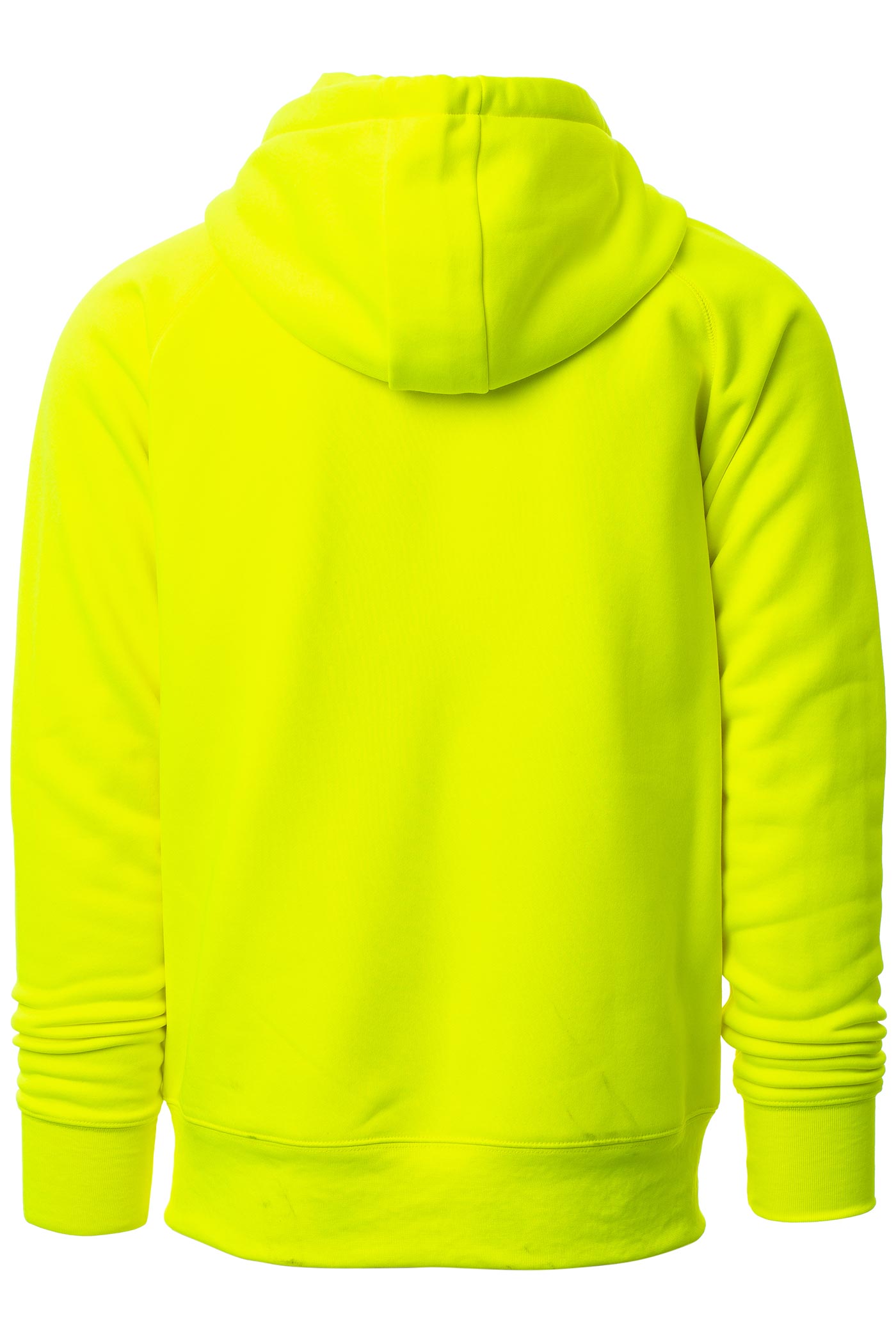 Herren Sweatjacke mit praktischen Seitentaschen in Neongelb