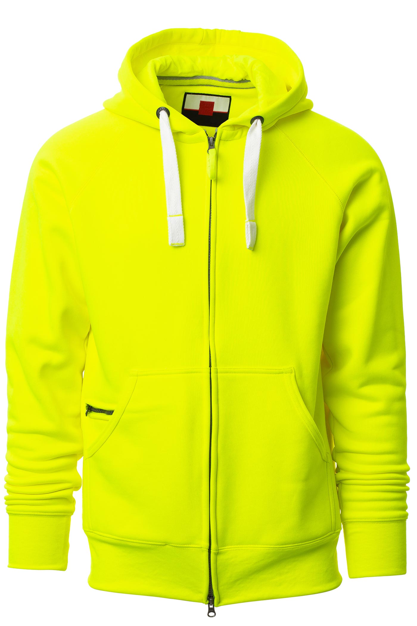 Herren Sweatjacke in großen Größen in Neongelb