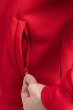 Herren Jacke mit Reißverschlusstaschen in Rot