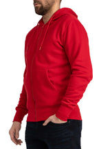 günstige Sweatjacke für Männer in Rot