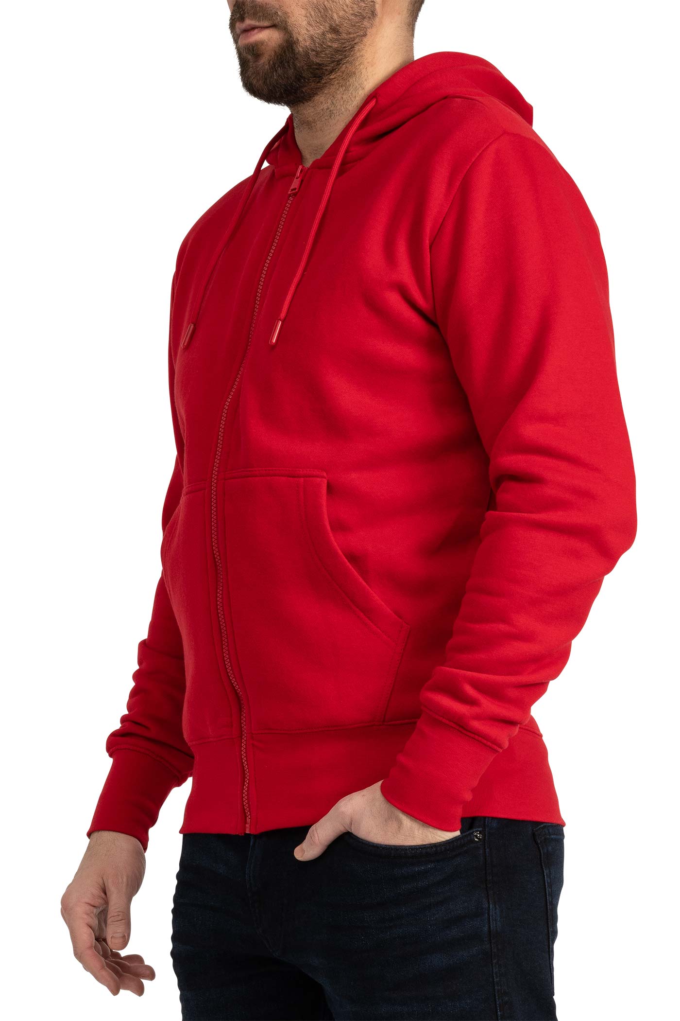 günstige Sweatjacke für Männer in Rot