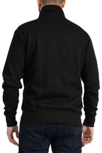 Herren Sweatjacke mit durchgehendem Reißverschluss in Schwarz