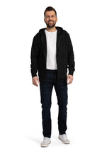 hochwertige Sweatjacke in großen Größen in Schwarz