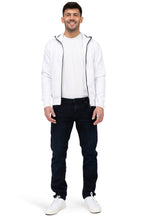 Herren Sweatjacke für sportliche Männer und Jungen in Weiß