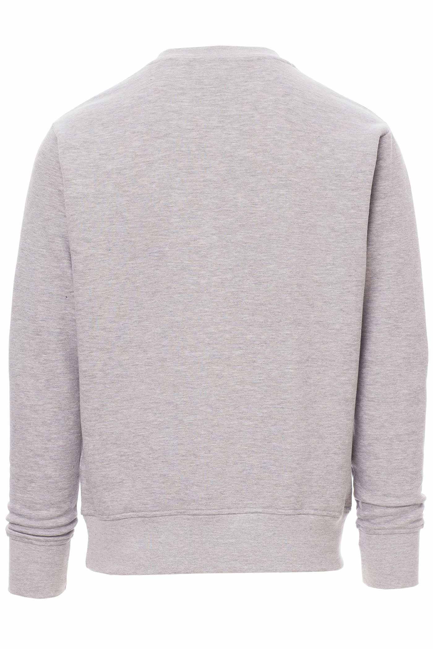 Herren Basic Sweatshirt in großen Größen in Grau meliert