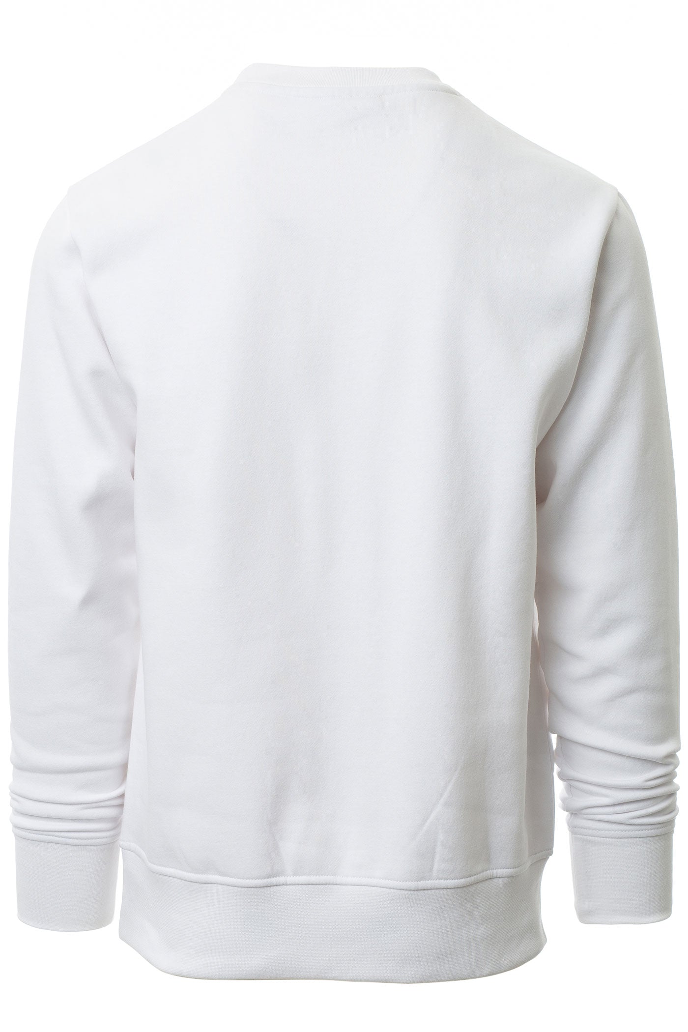 Herren Basic Sweatshirt in großen Größen in Weiß