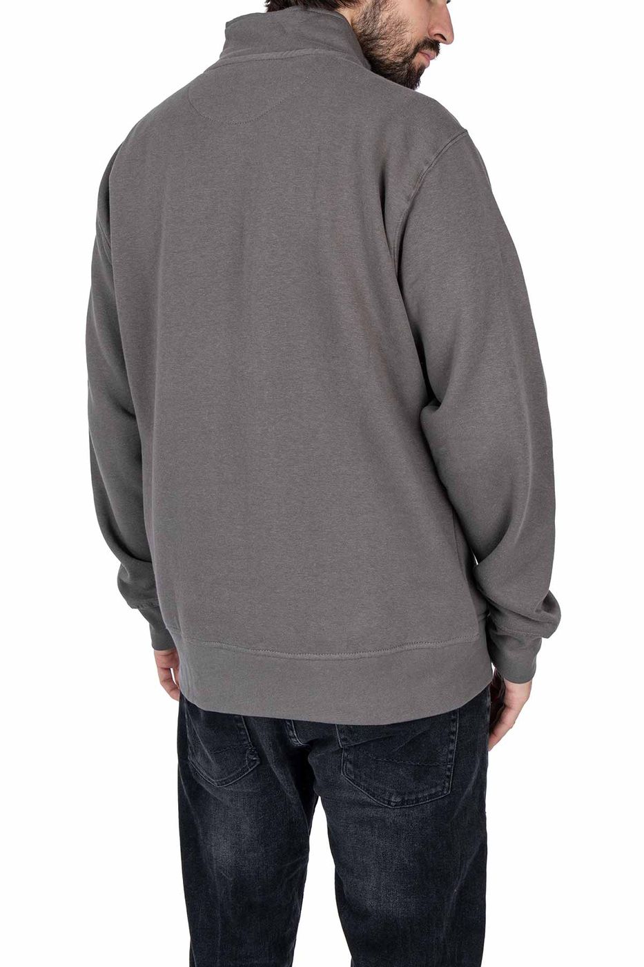 Herren Sweatshirt mit halbem Reißverschluss