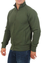 Sweatjacke für Männer Basic in Grün