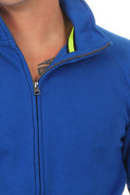 Männer Arbeitsjacke aus Stoff in Blau