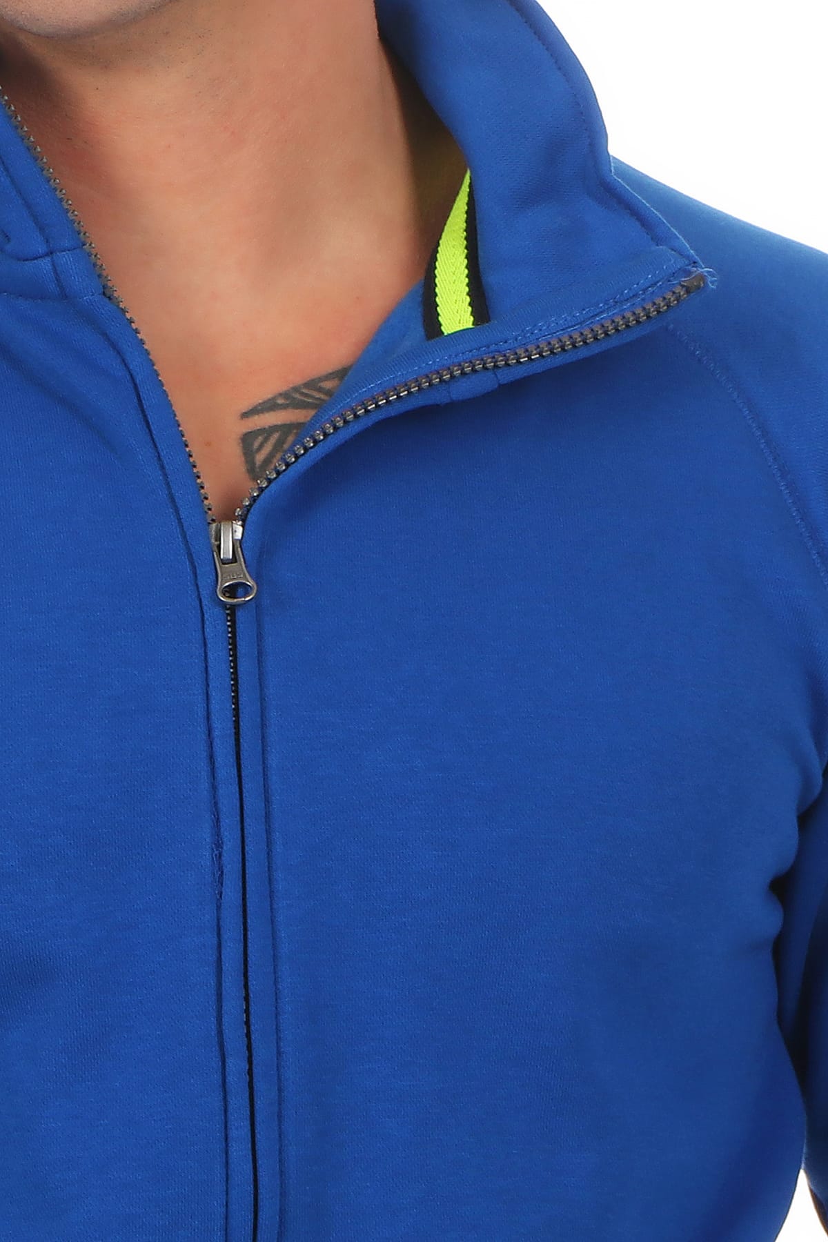 Männer Arbeitsjacke aus Stoff in Blau