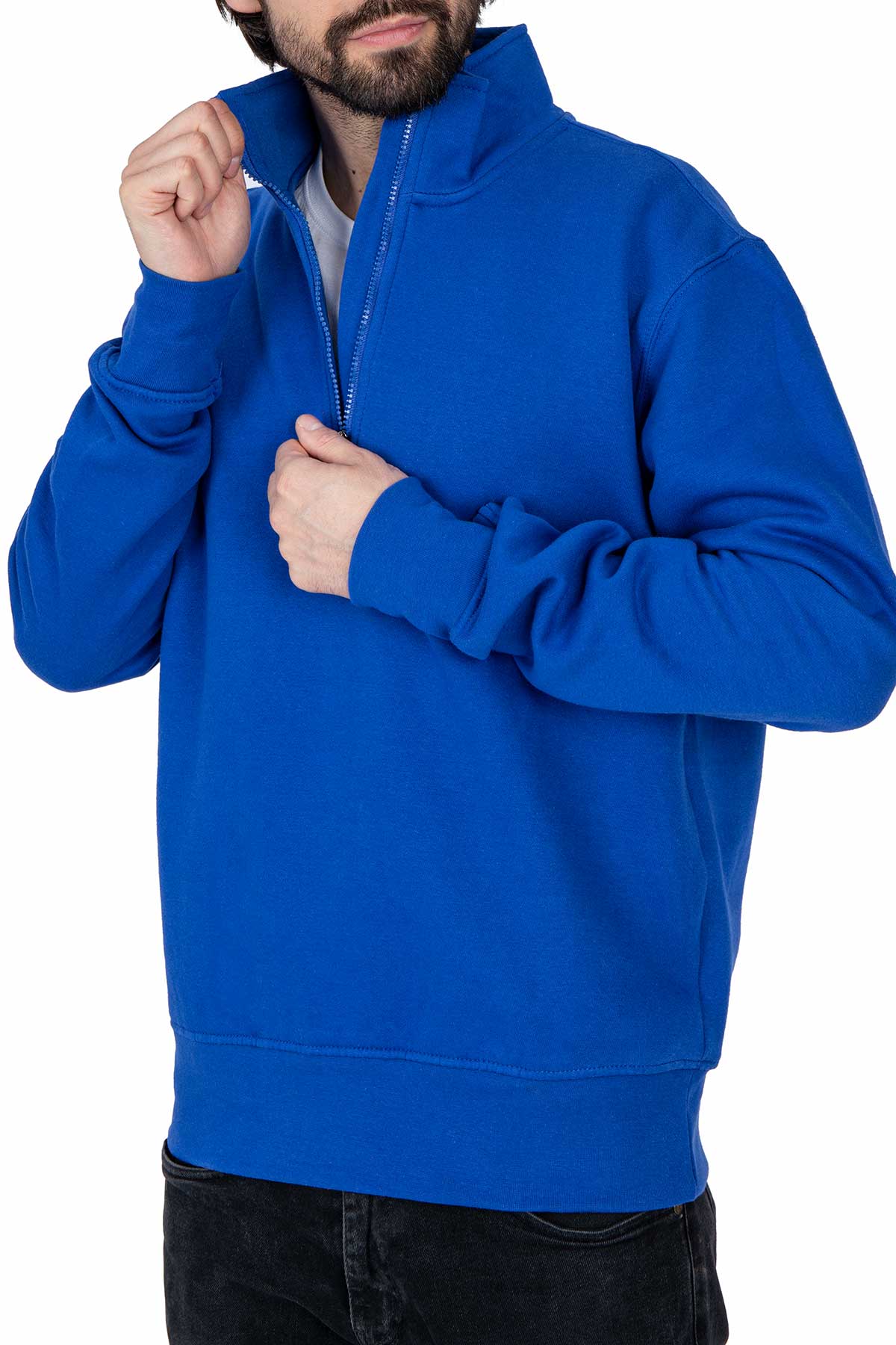 Herren Kragen Pullover Happy Size