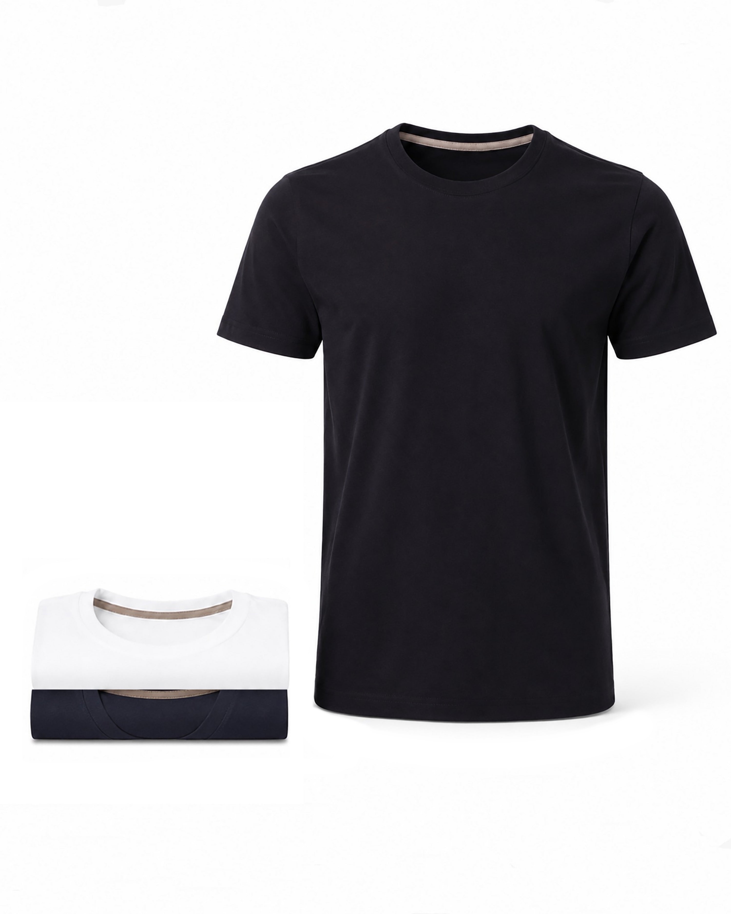Herren T-Shirt 3er Pack Baumwolle – Sunset