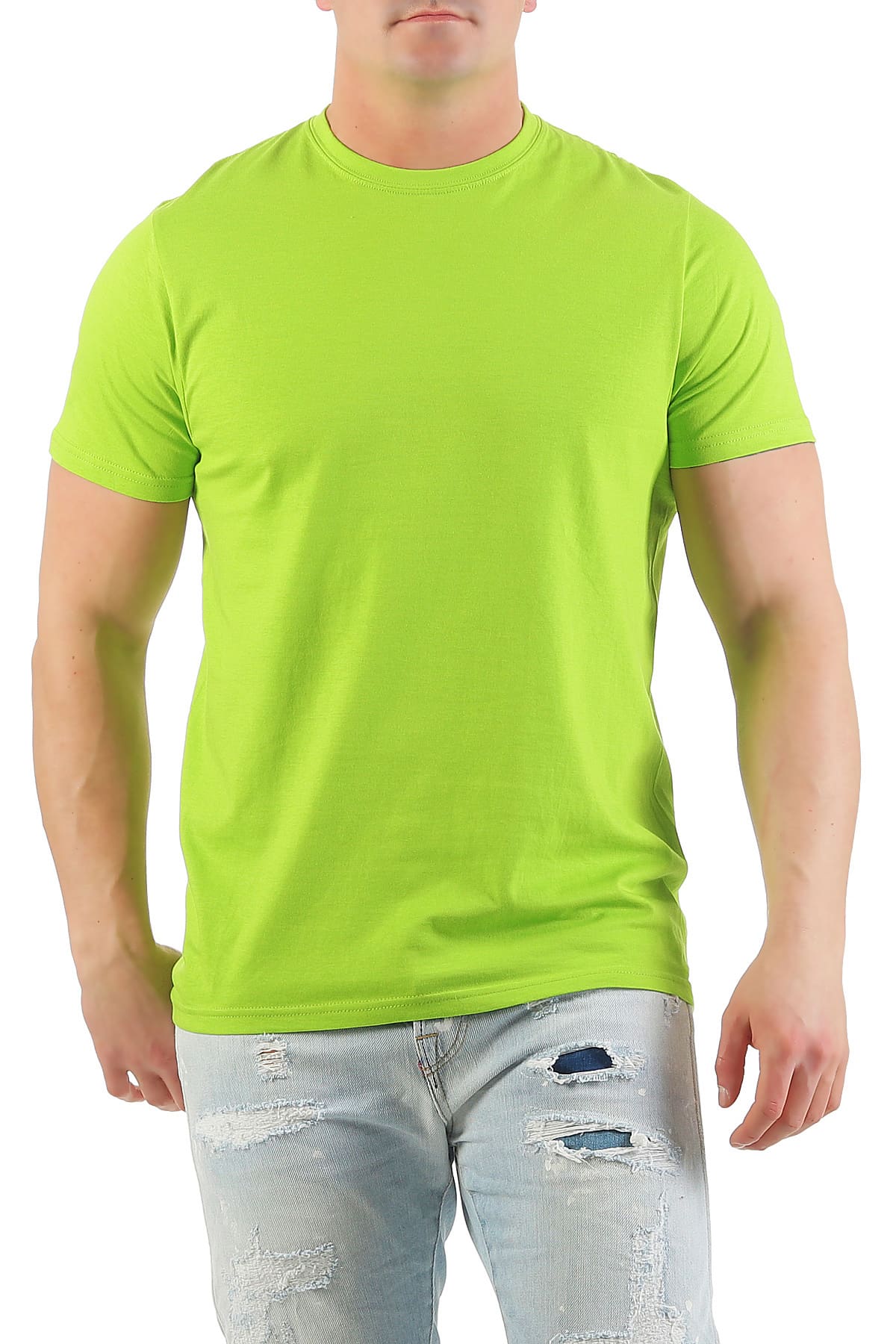 Herren Basic T-Shirt Rundhals Sunset