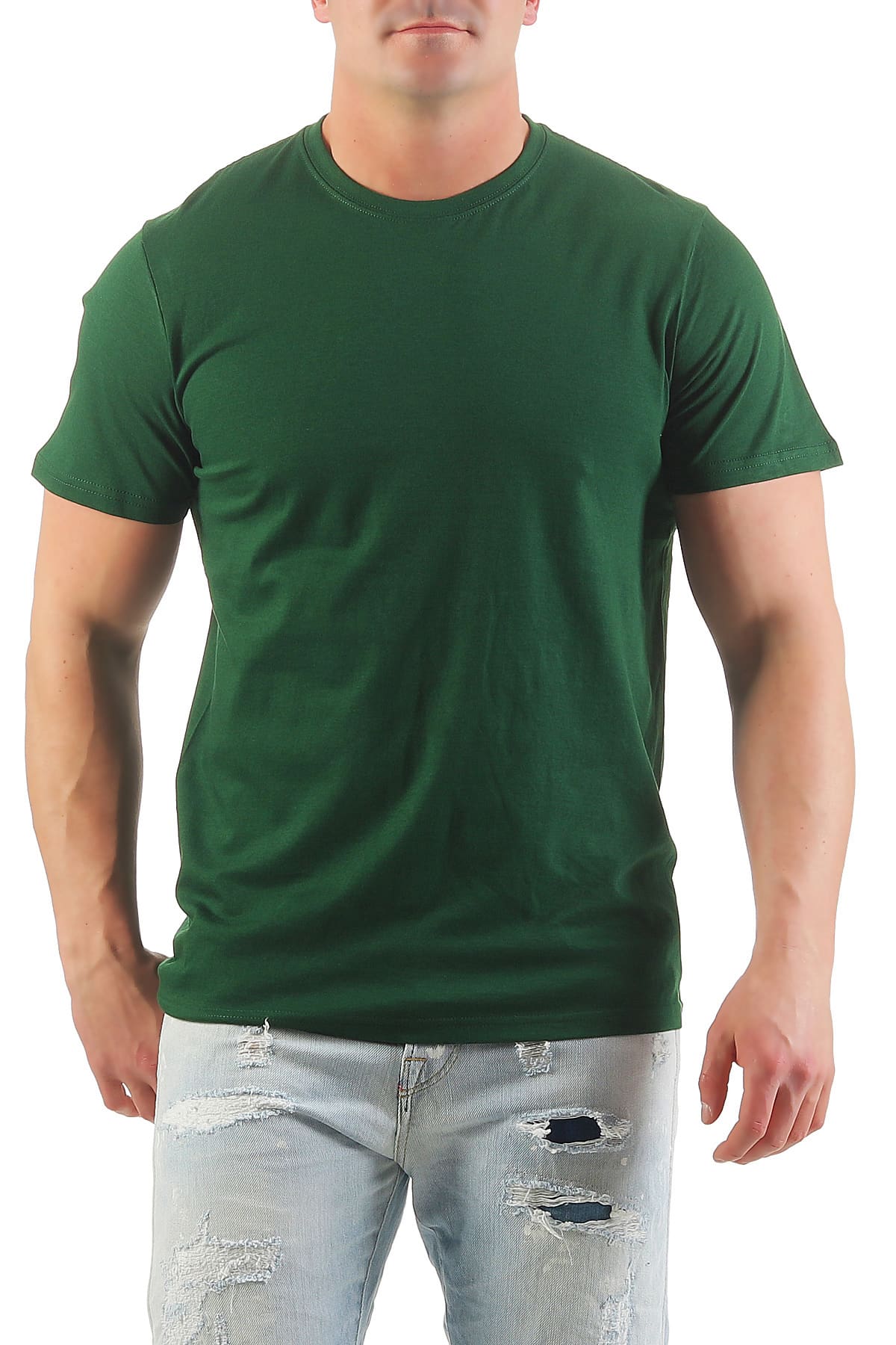 guenstiger T-Shirt 5er Pack Gruen