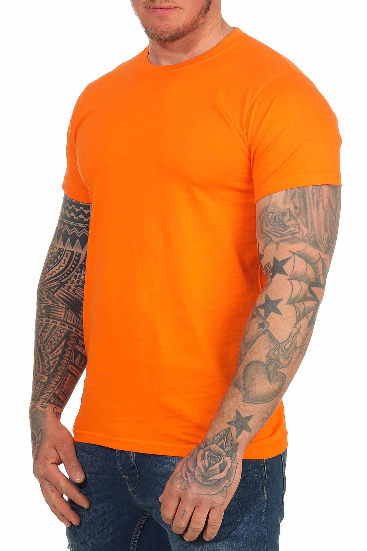 Herren Rundhals Basic Shirt