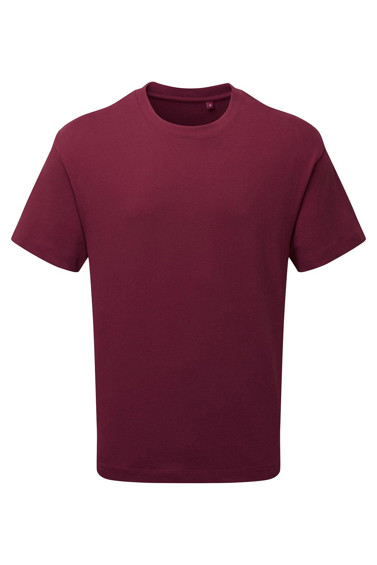 Herren T-Shirt Basic mit dickem Stoff in Bordeaux