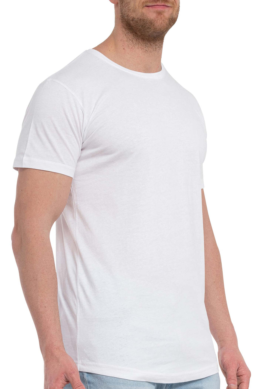 Herren T-Shirt mit dicken Stoff in Weiß