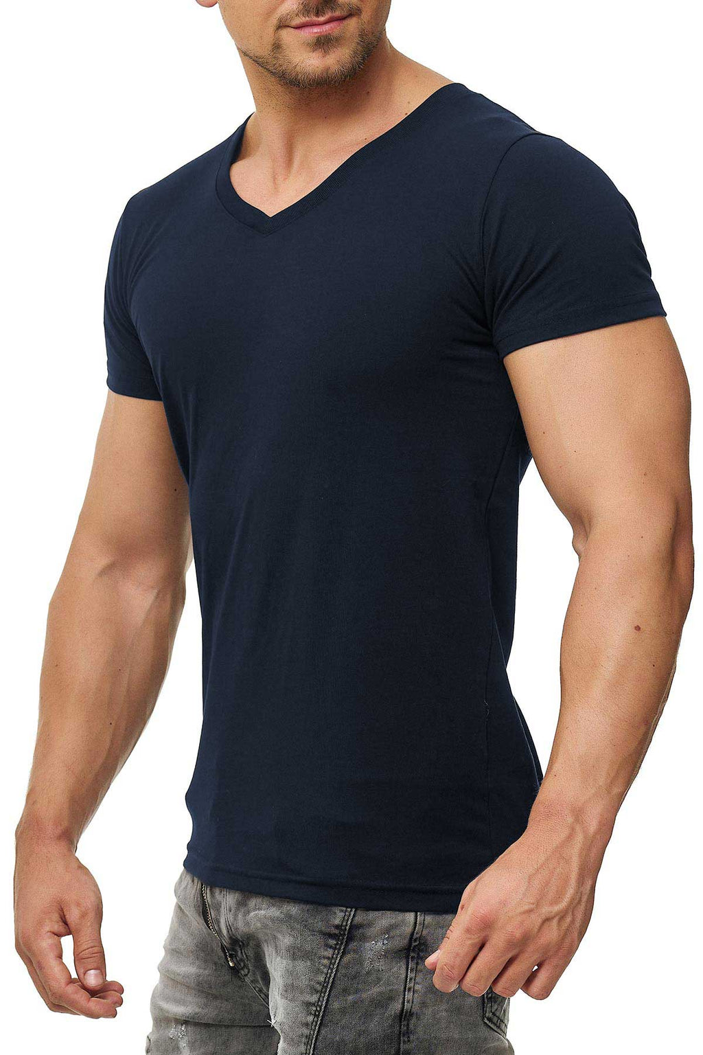 5er Pack Shirts für Männer in Dunkelblau