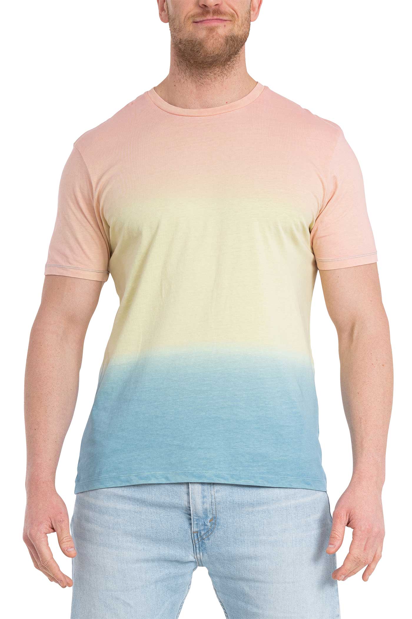 Herren T-Shirt für Sommer und Urlaub in Pastelfarben