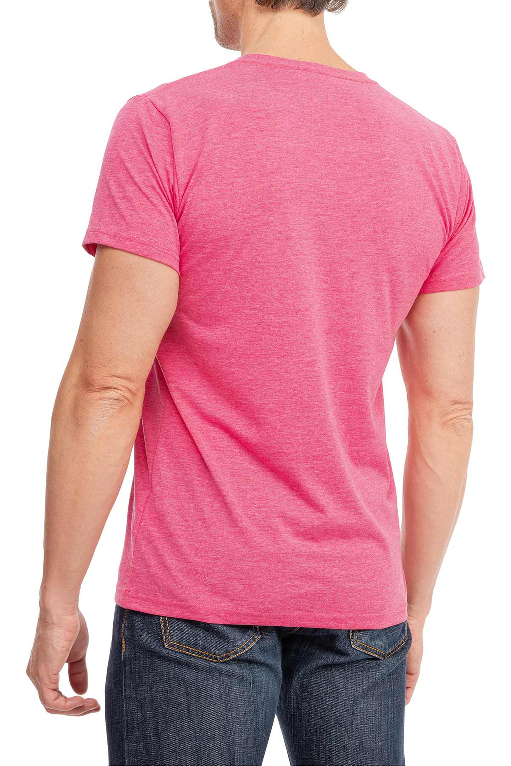 Herren T-Shirt Rundhals Meliert Comfort Bügelfrei