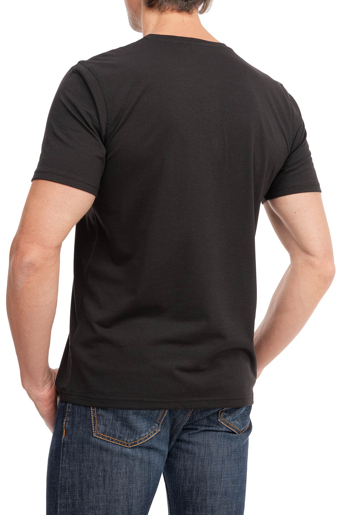 T-Shirt Henley Ausschnitt