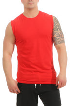 Herren Basic Tank Top in Rot