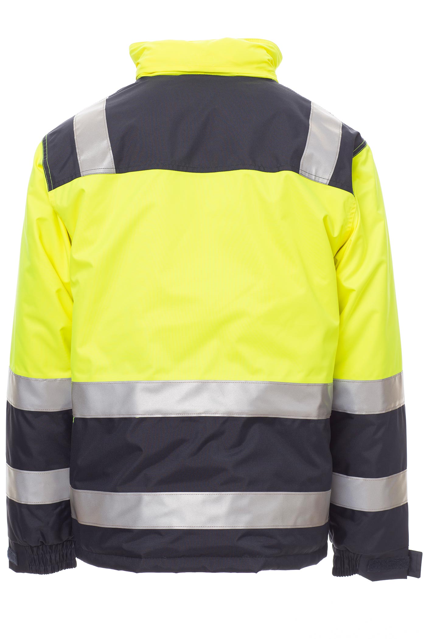 Warnjacke für Männer mit praktischen Taschen in Gelb