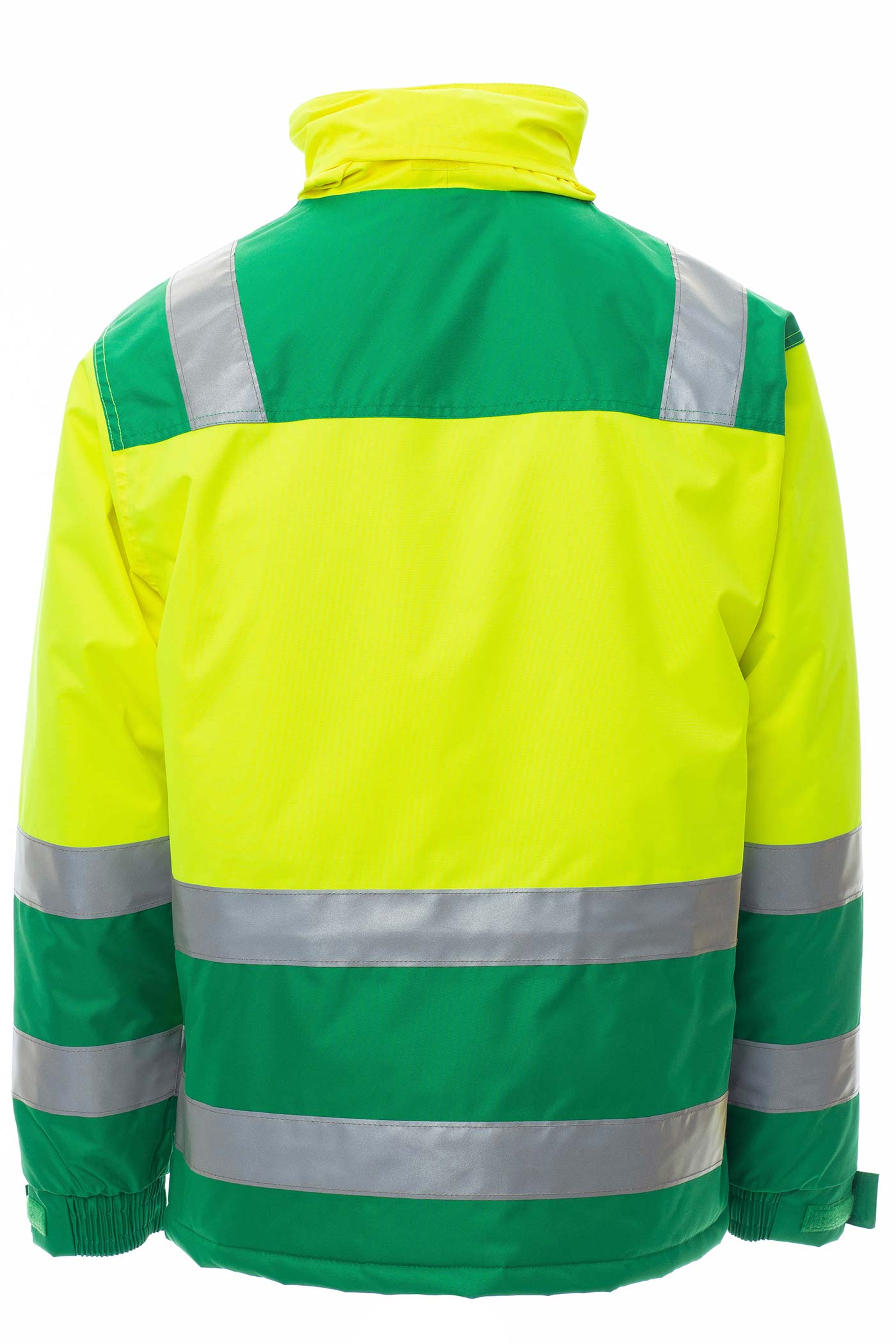 Warnjacke für Männer mit praktischen Taschen in Gelb-Grün
