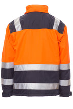 Warnjacke für Männer mit praktischen Taschen in Orange