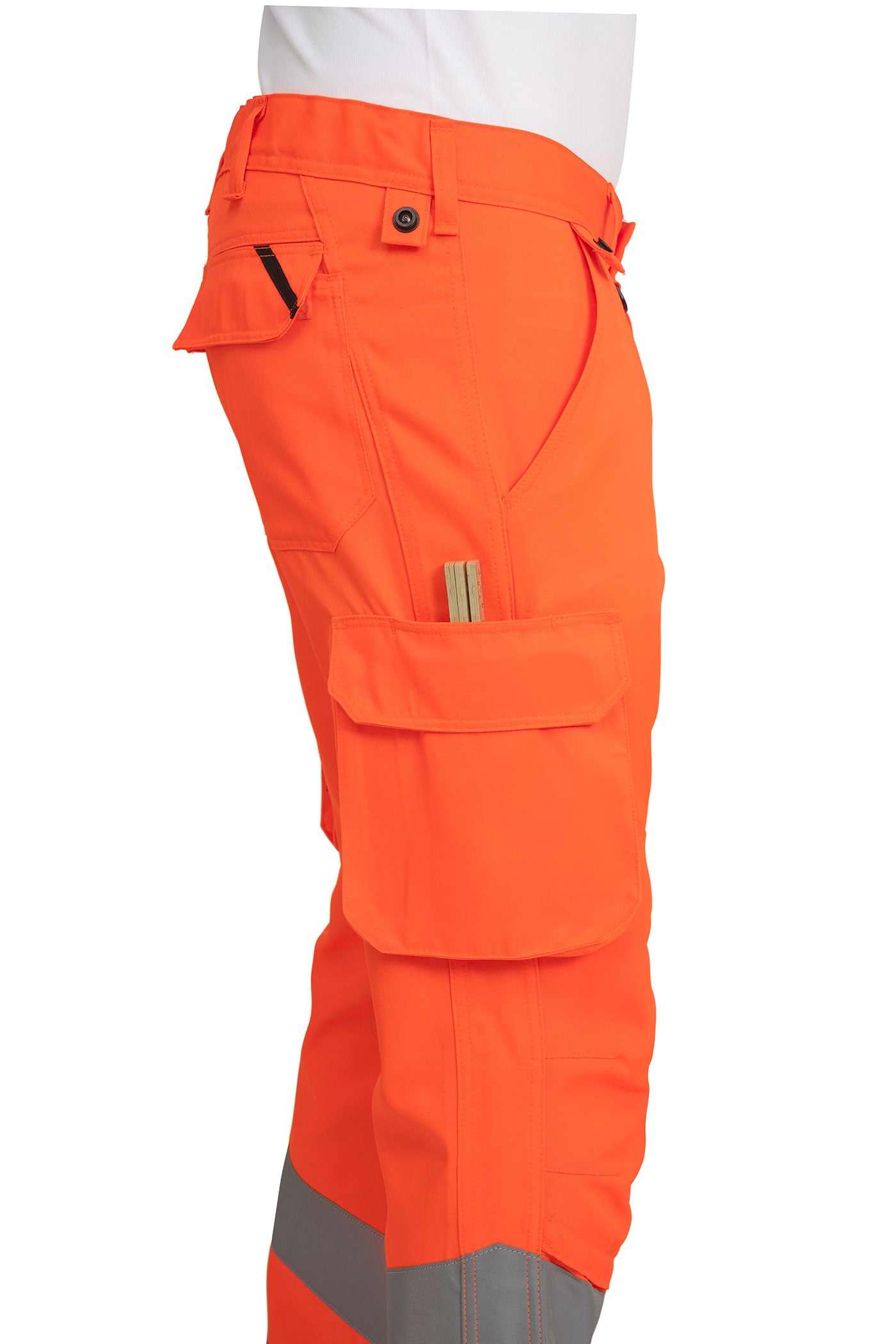 Herren Arbeitshose Warnschutz für Sicherheit im Alltag aus hochwertigen Materialien in Orange