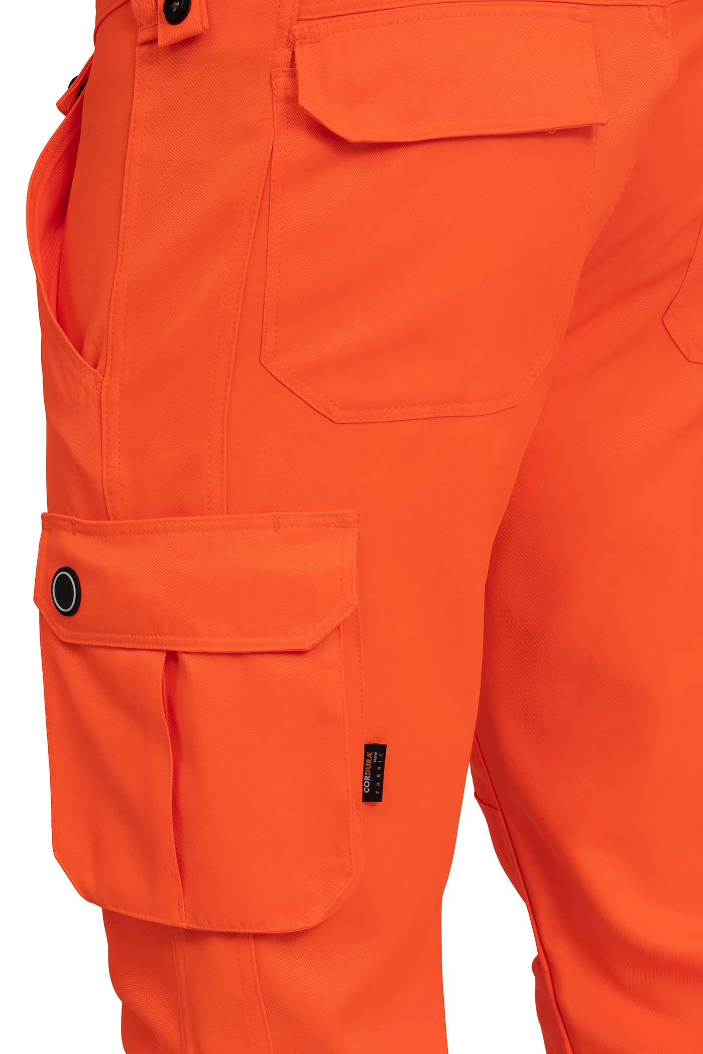 Herren Warnschutzhose mit Seitentaschen in Orange