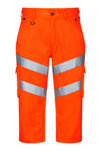 Herren 3/4 Warnschutzhose Safety Light