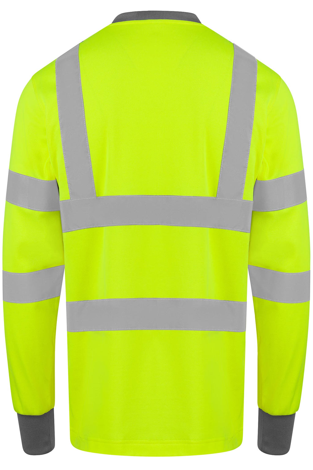 robustes hochwertiges Langarmshirt mit Reflexstreifen für Männer in Gelb