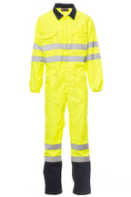 Herren Warnschutz Overall mit Reflexstreifen für Sicherheit in Gelb