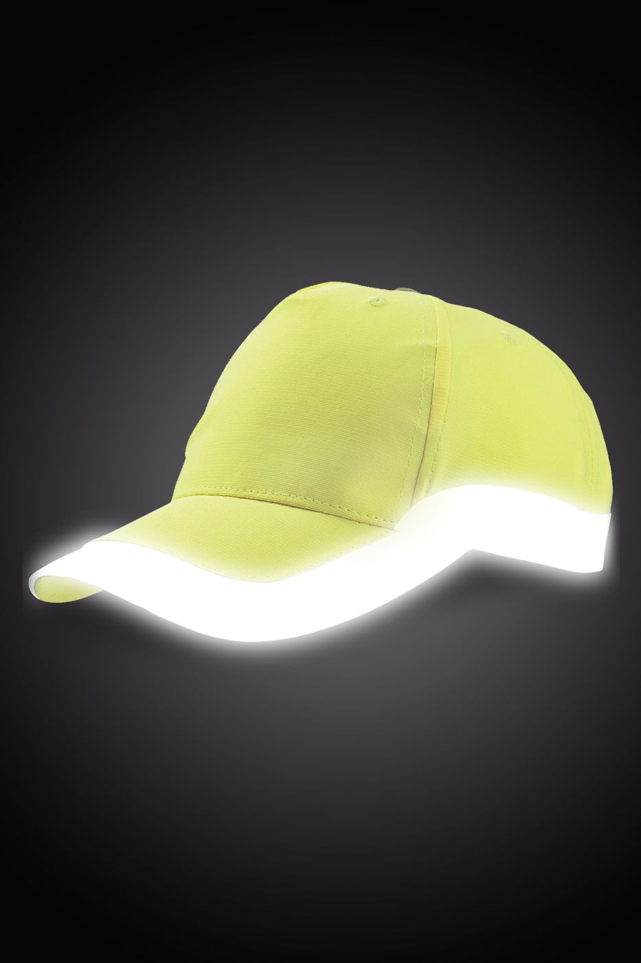 Cap Warnschutz mit Reflektorstreifen Gelb